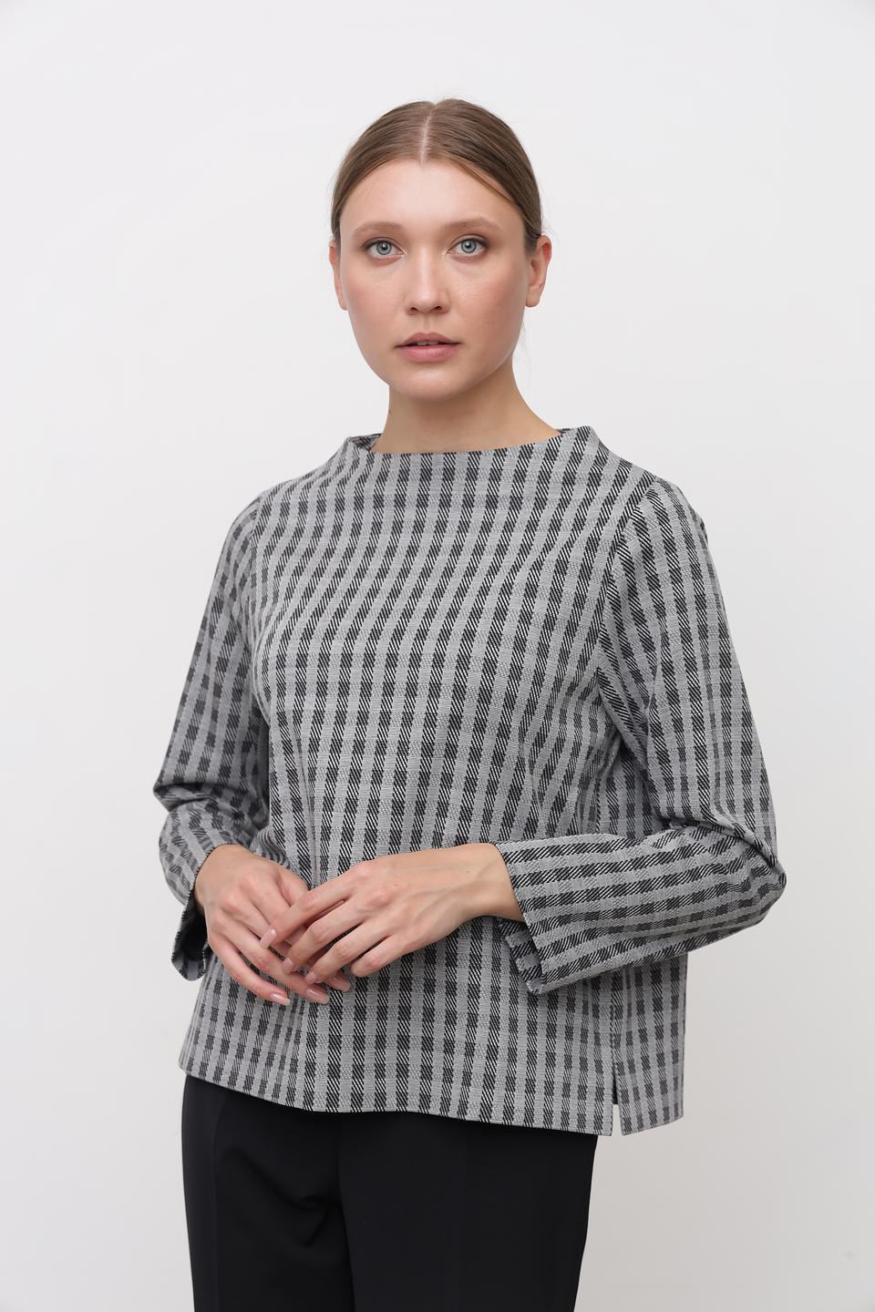 Пуловер Bianca в клетку