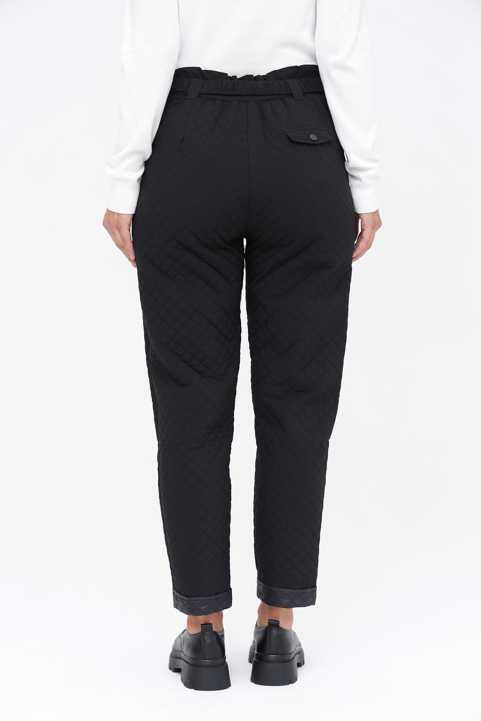 Брюки стеганые Pezzo черные
