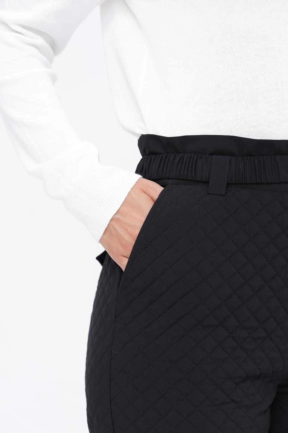 Брюки стеганые Pezzo черные