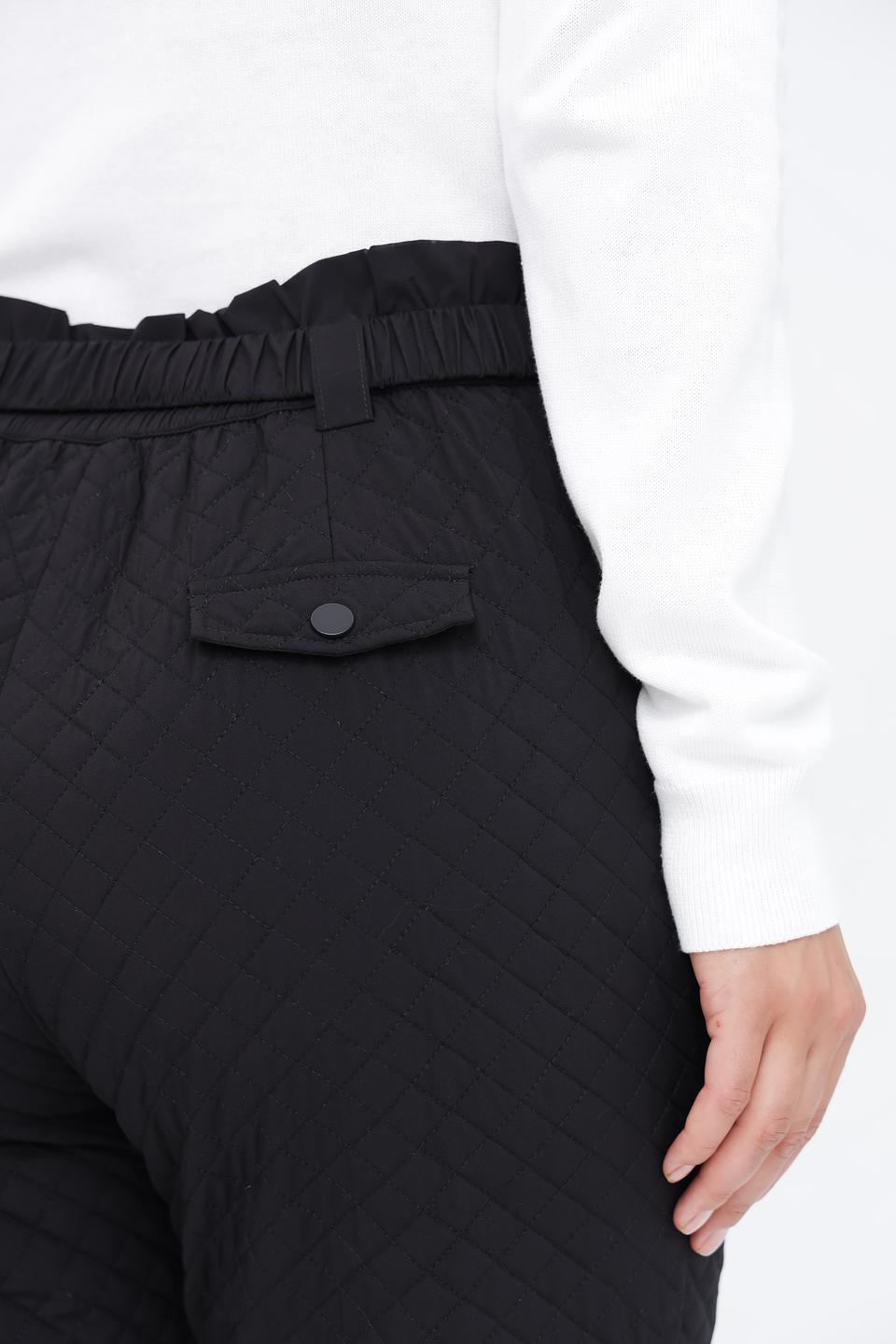 Брюки стеганые Pezzo черные