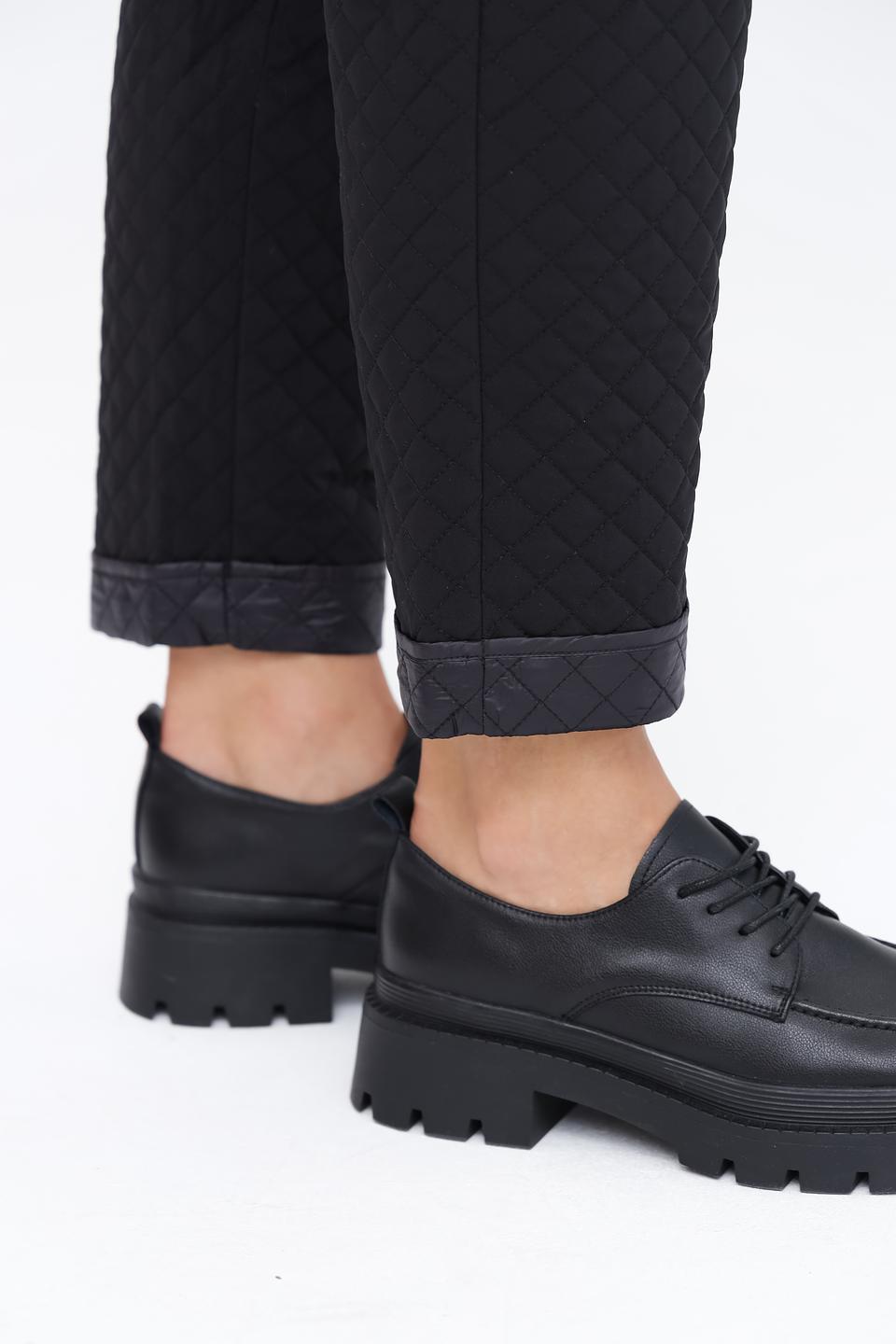 Брюки стеганые Pezzo черные