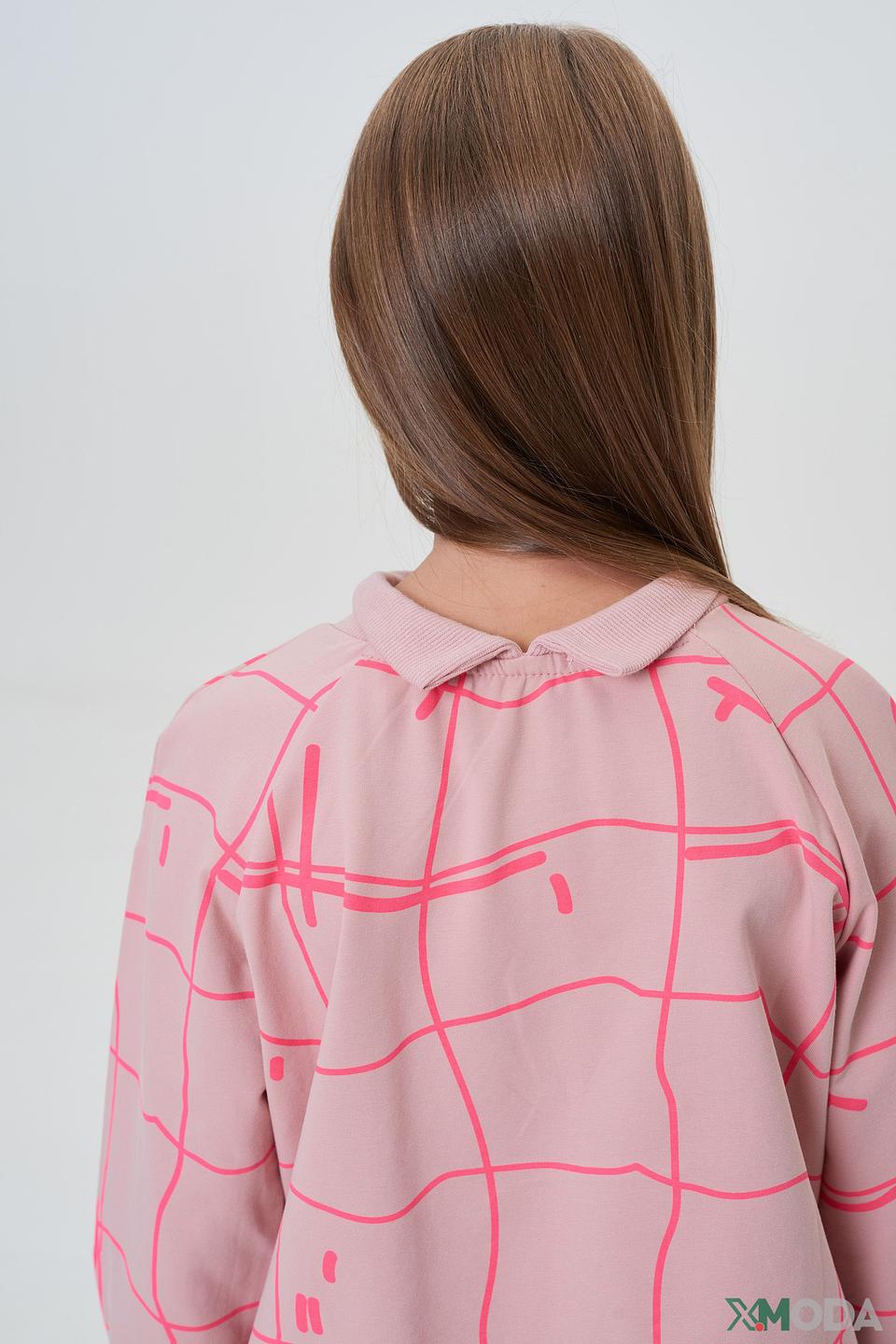 Джемпер Choupette дев. с принтом розовый