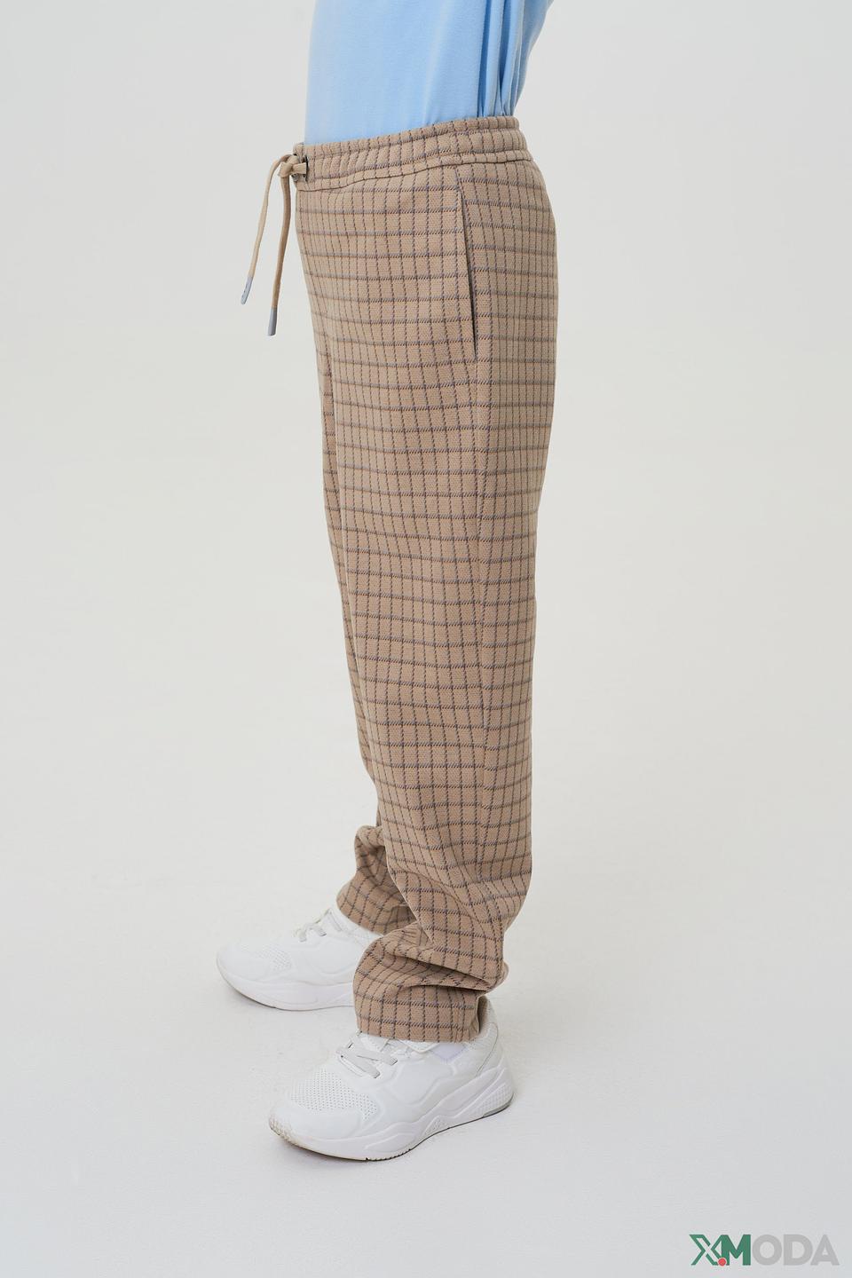 Брюки Choupette клетка бежевый