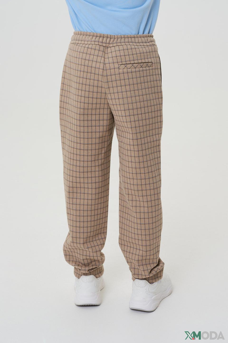 Брюки Choupette клетка бежевый