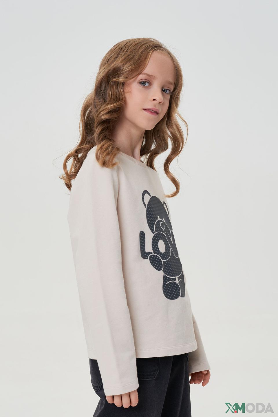Лонгслив Choupette дев. с медведем бежевый