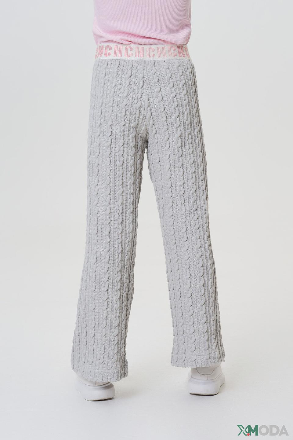 Брюки Choupette серые с косами