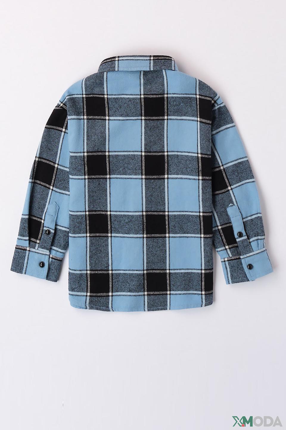 Рубашка Sarabanda в клетку голубая