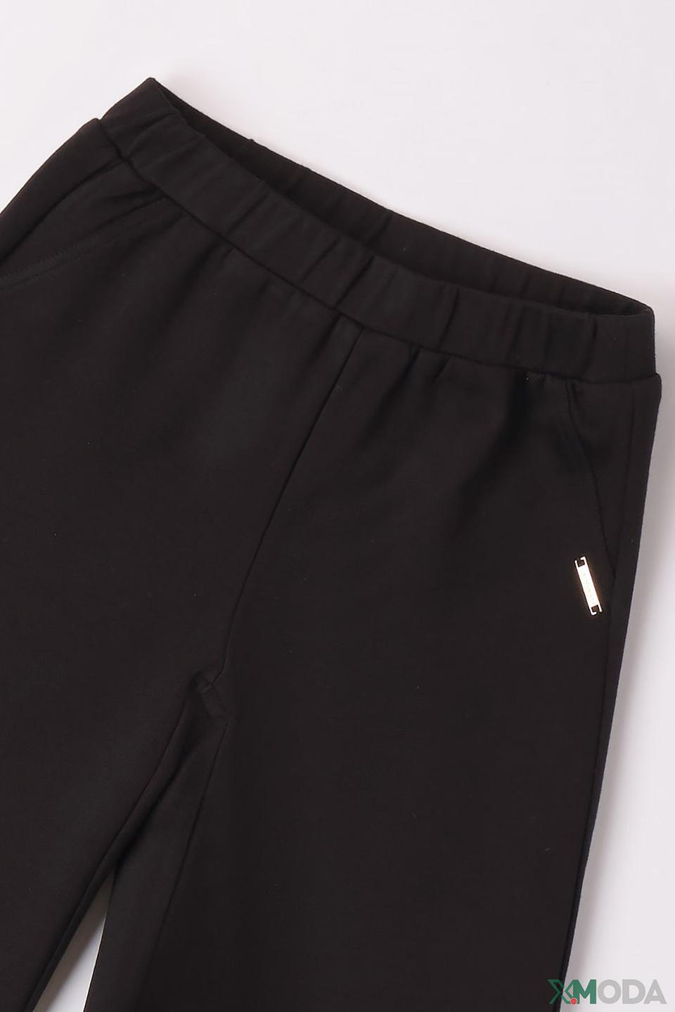 Брюки Sarabanda дев. кюлоты черные