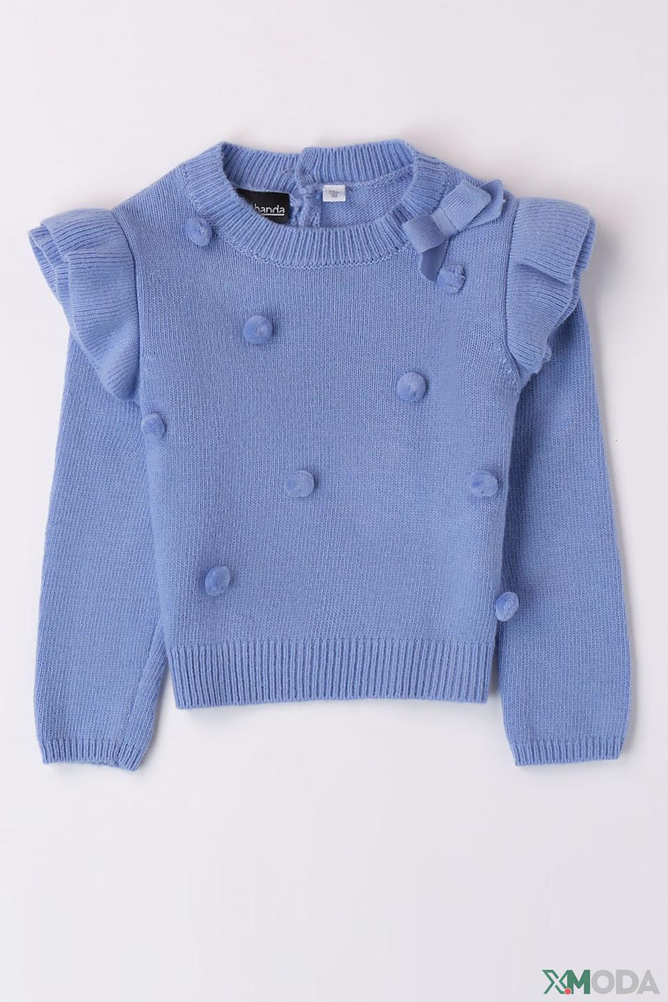 Джемпер Sarabanda дев. голубой с шариками