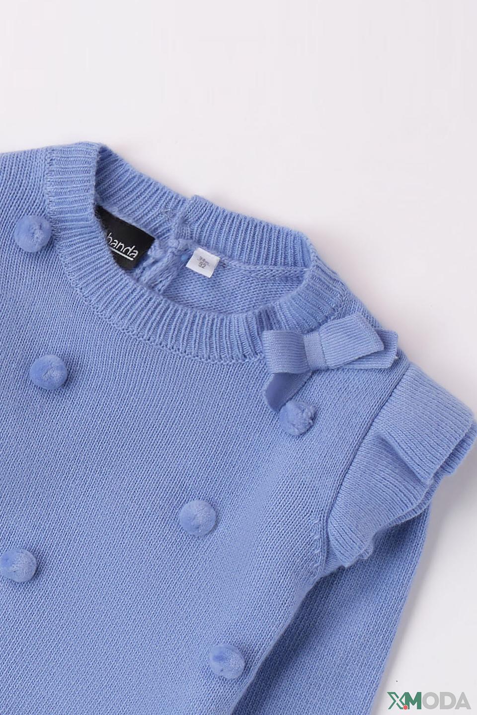 Джемпер Sarabanda дев. голубой с шариками