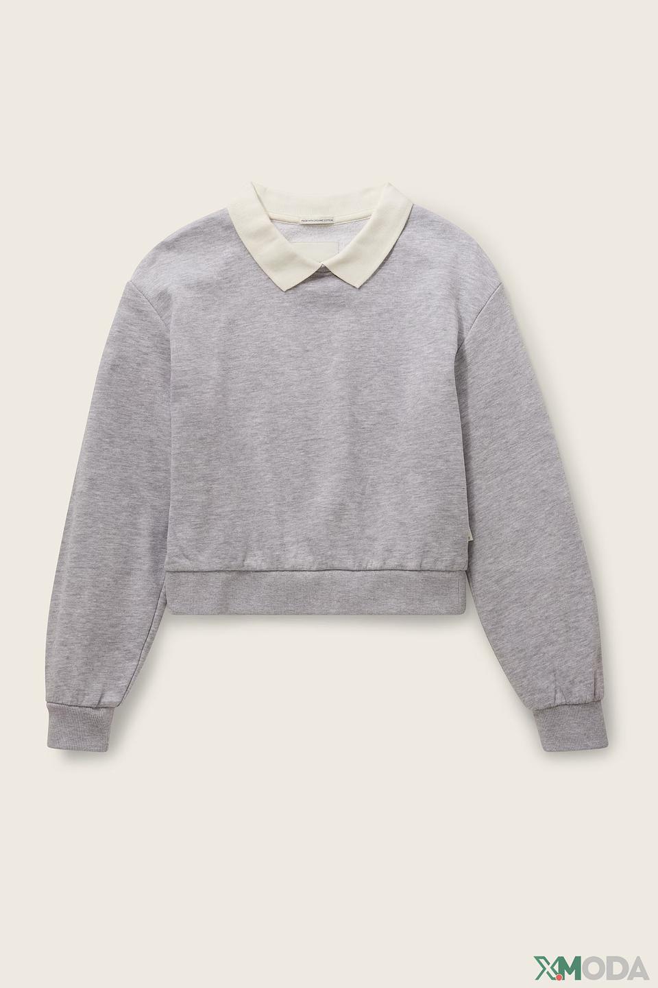 Свитшот Tom Tailor дев. с воротником