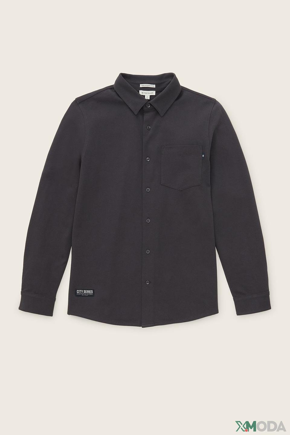 Рубашка Tom Tailor CITY SERIES чёрная