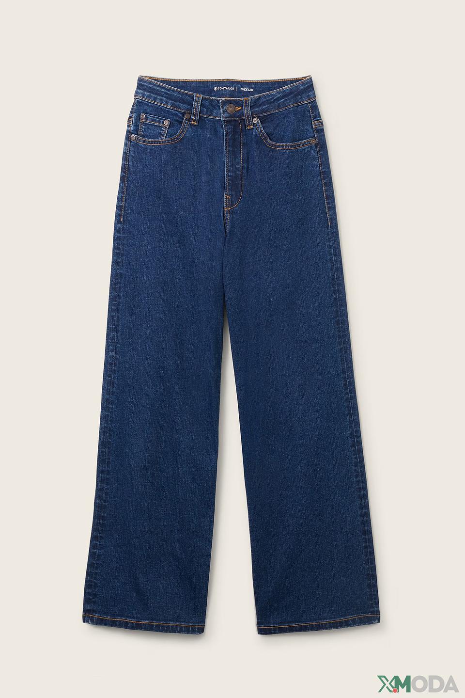 Джинсы Tom Tailor дев. прямые синие