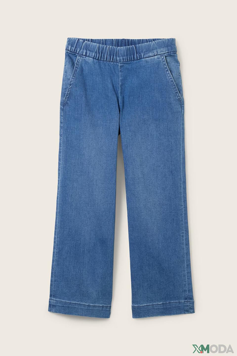 Джинсы Tom Tailor дев. кюлоты голубые