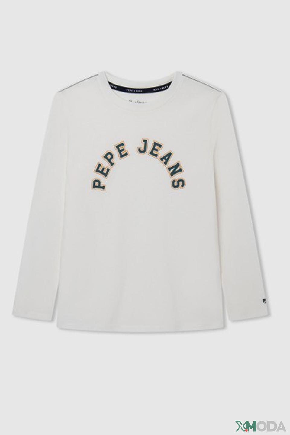 Футболка Pepe Jeans London белая с логотипом