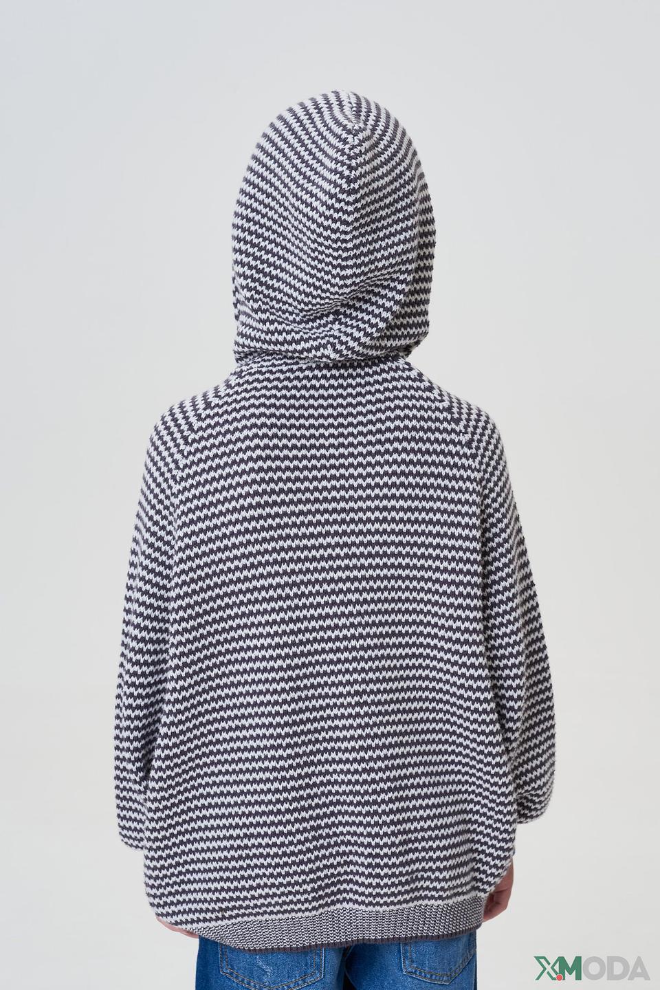 Джемпер Choupette с капюшоном бело-черный