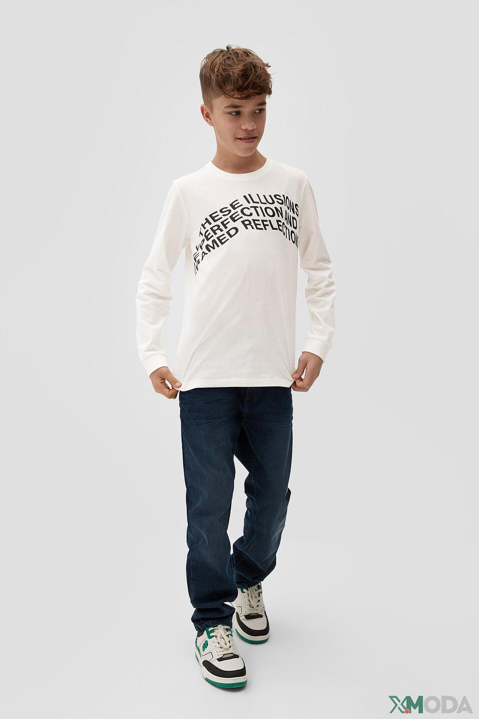 Футболка s.Oliver белая с принтом