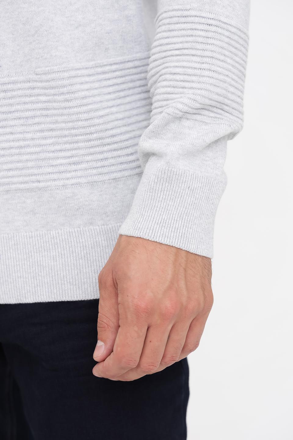 Джемпер Tom Tailor в полоску серый