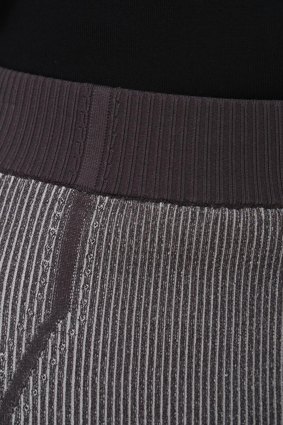 Юбка Patrizia Pepe в полоску серая