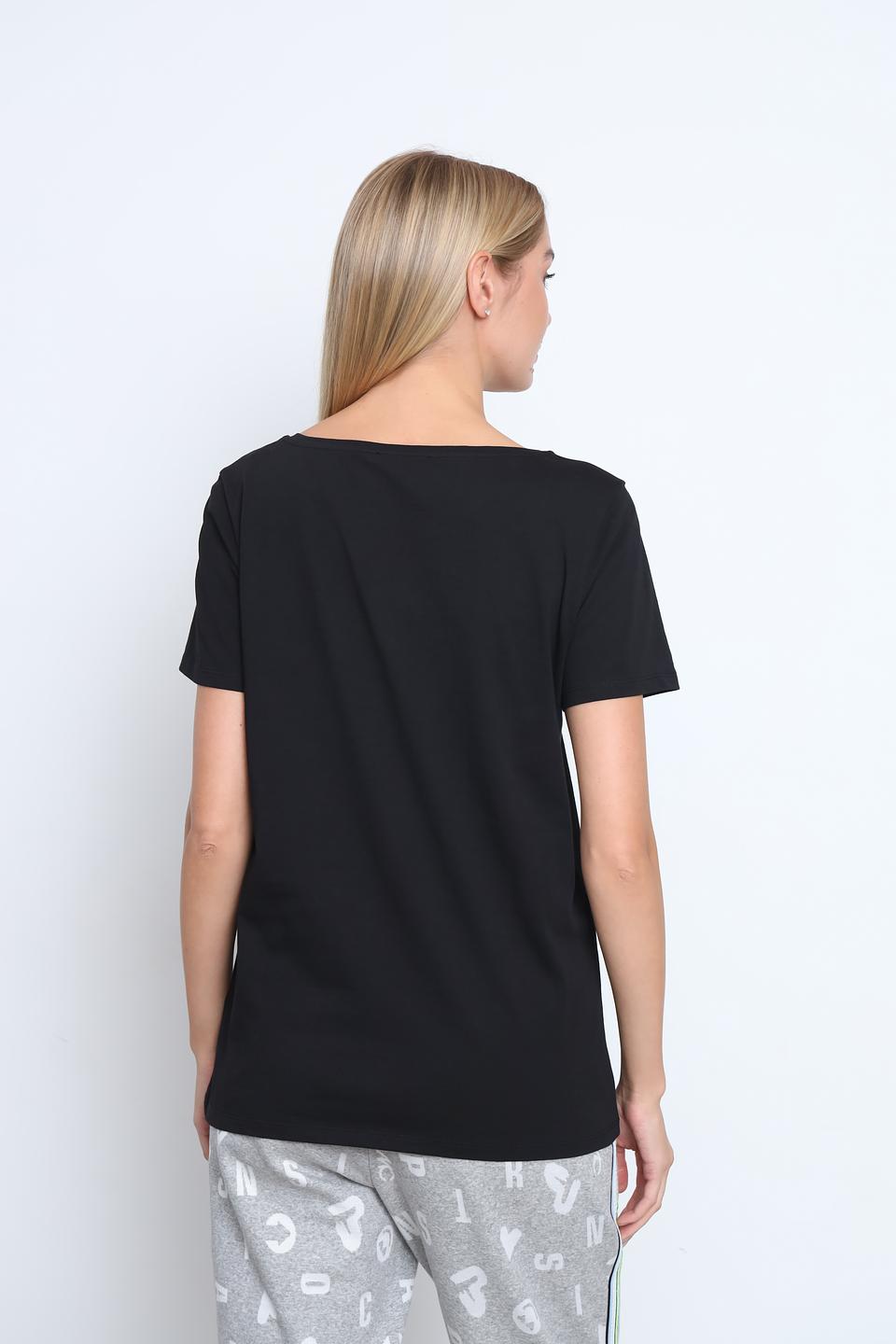 Футболка Patrizia Pepe с логотипом чёрная