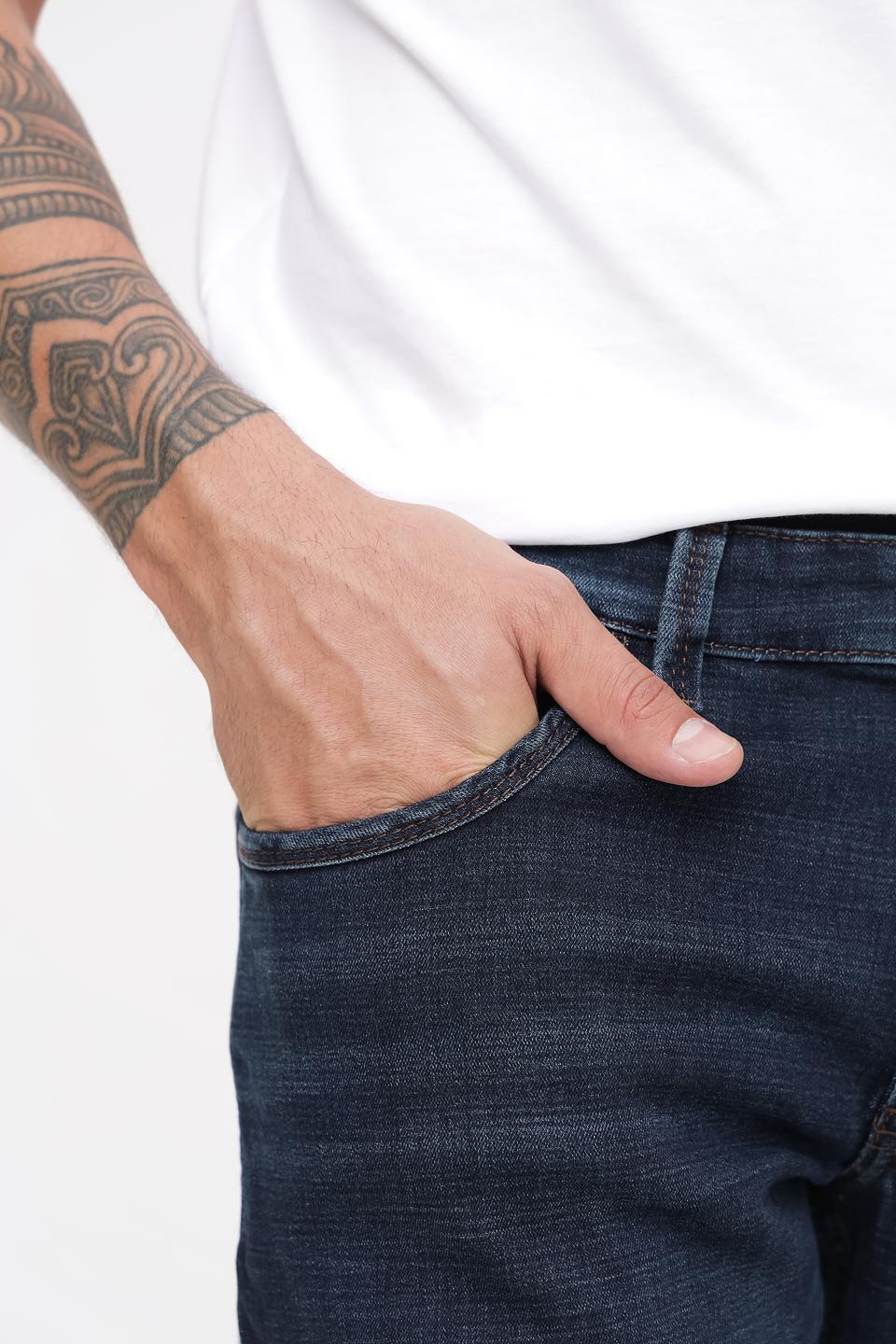 Джинсы Hattric синие прямые