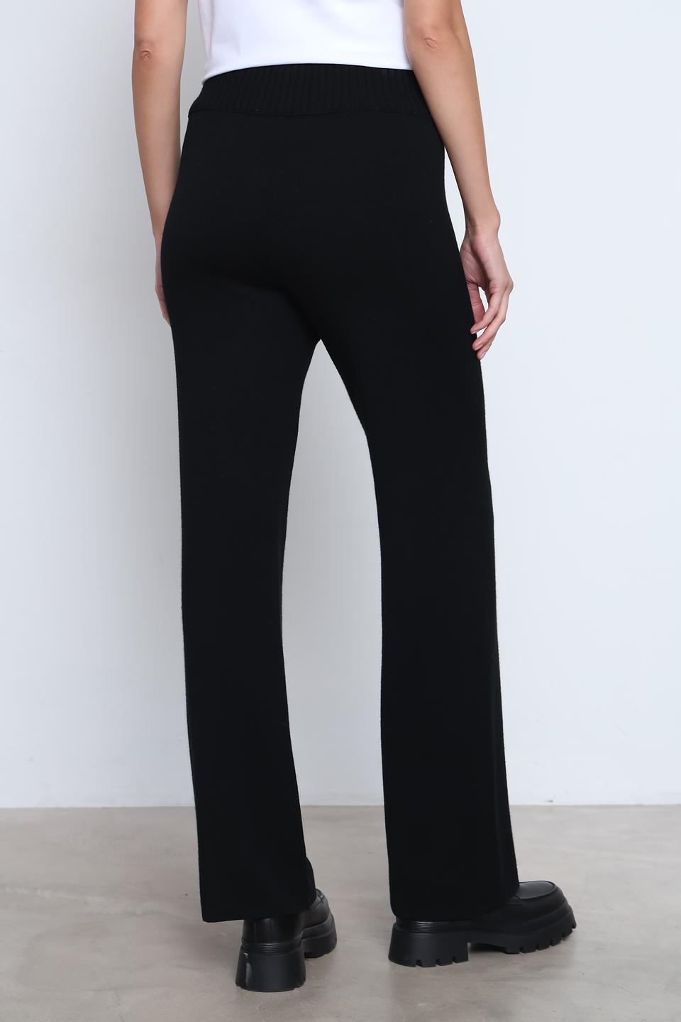 Брюки Tricot Chic чёрные с поясом