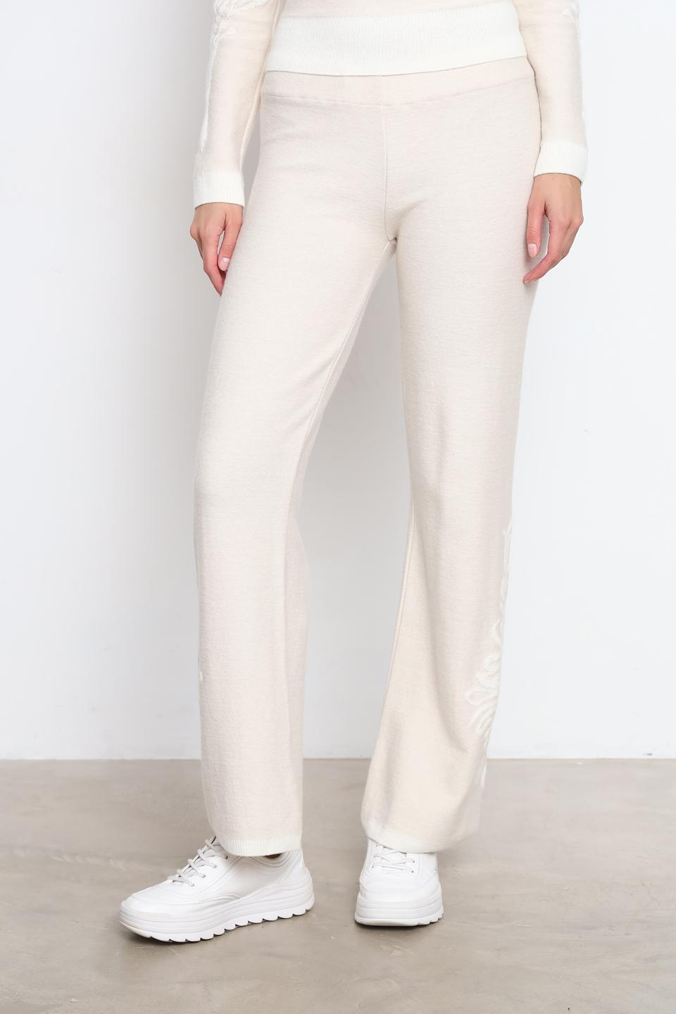 Брюки Tricot Chic вязаные бежевые