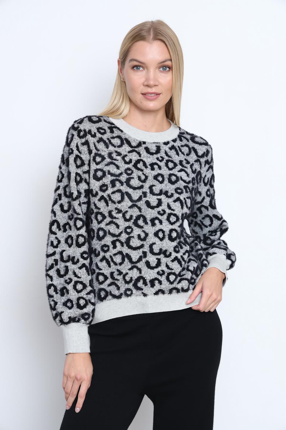 Пуловер Taifun с леопардовым принтом