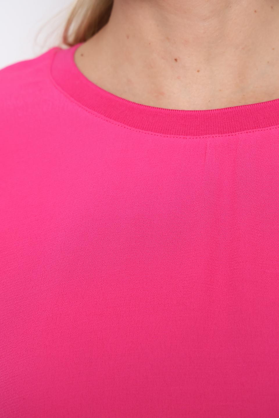 Блуза Oui фуксия с коротким рукавом