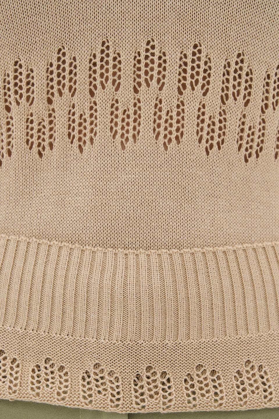 Джемпер VAY без рукавов бежевый