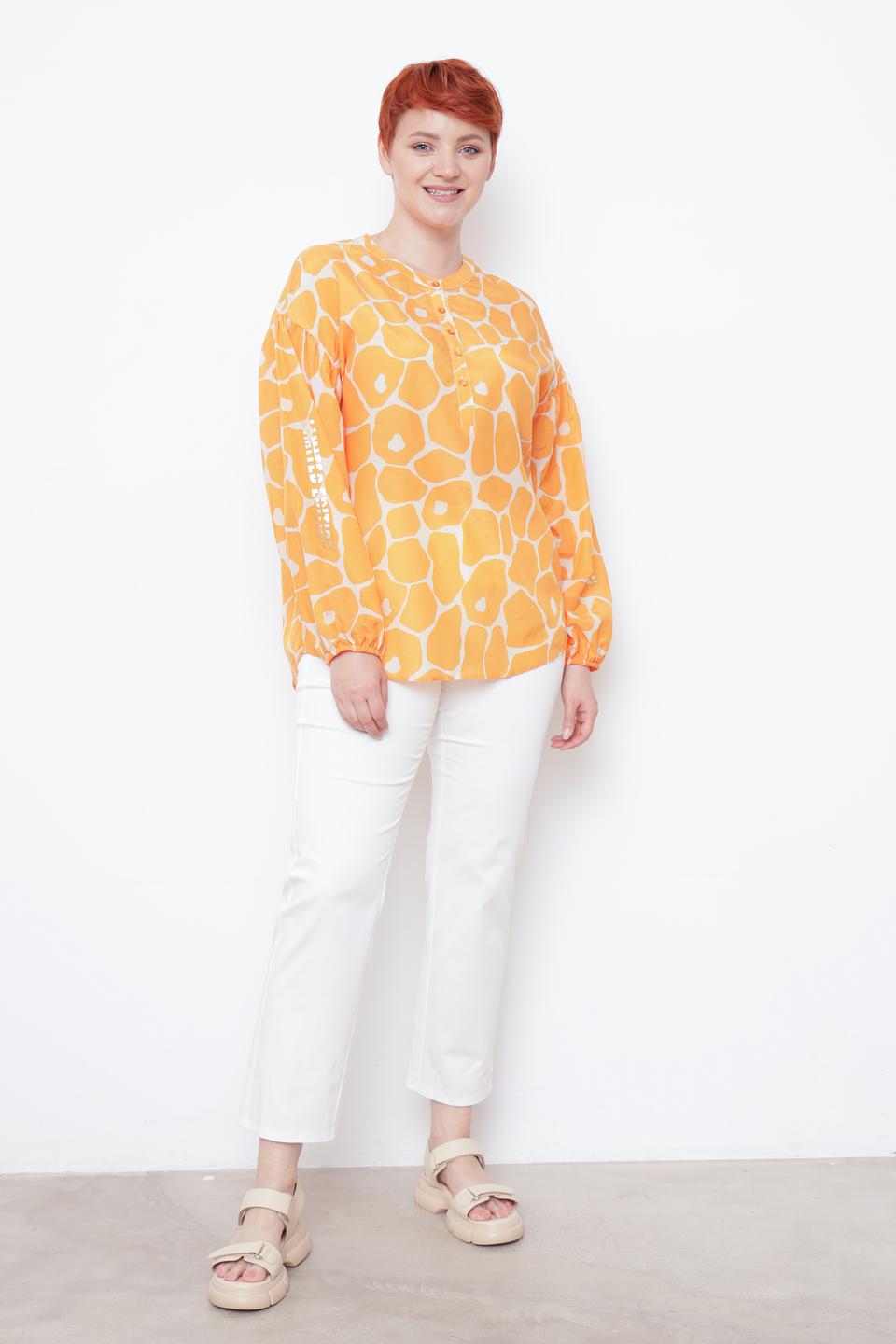 Блуза Tuzzi с принтом оранжевый