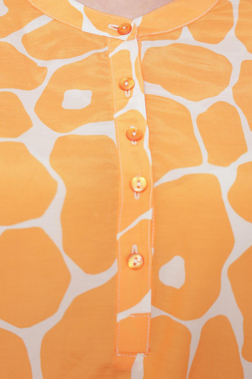 Блуза Tuzzi с принтом оранжевый