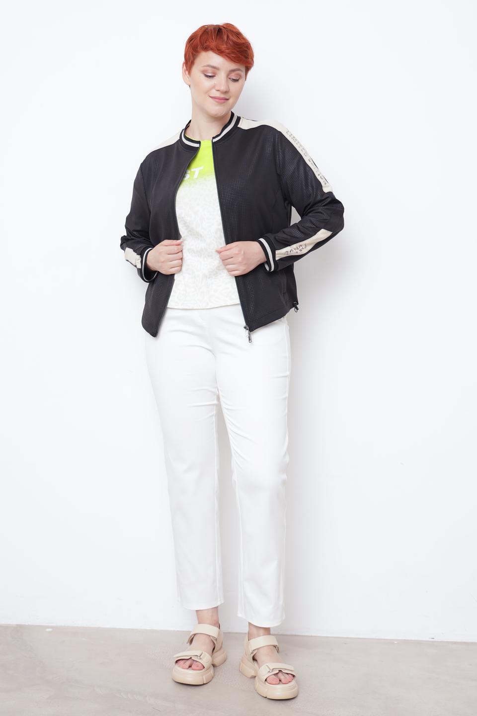 Жакет Tuzzi чёрный с бежевой отделкой