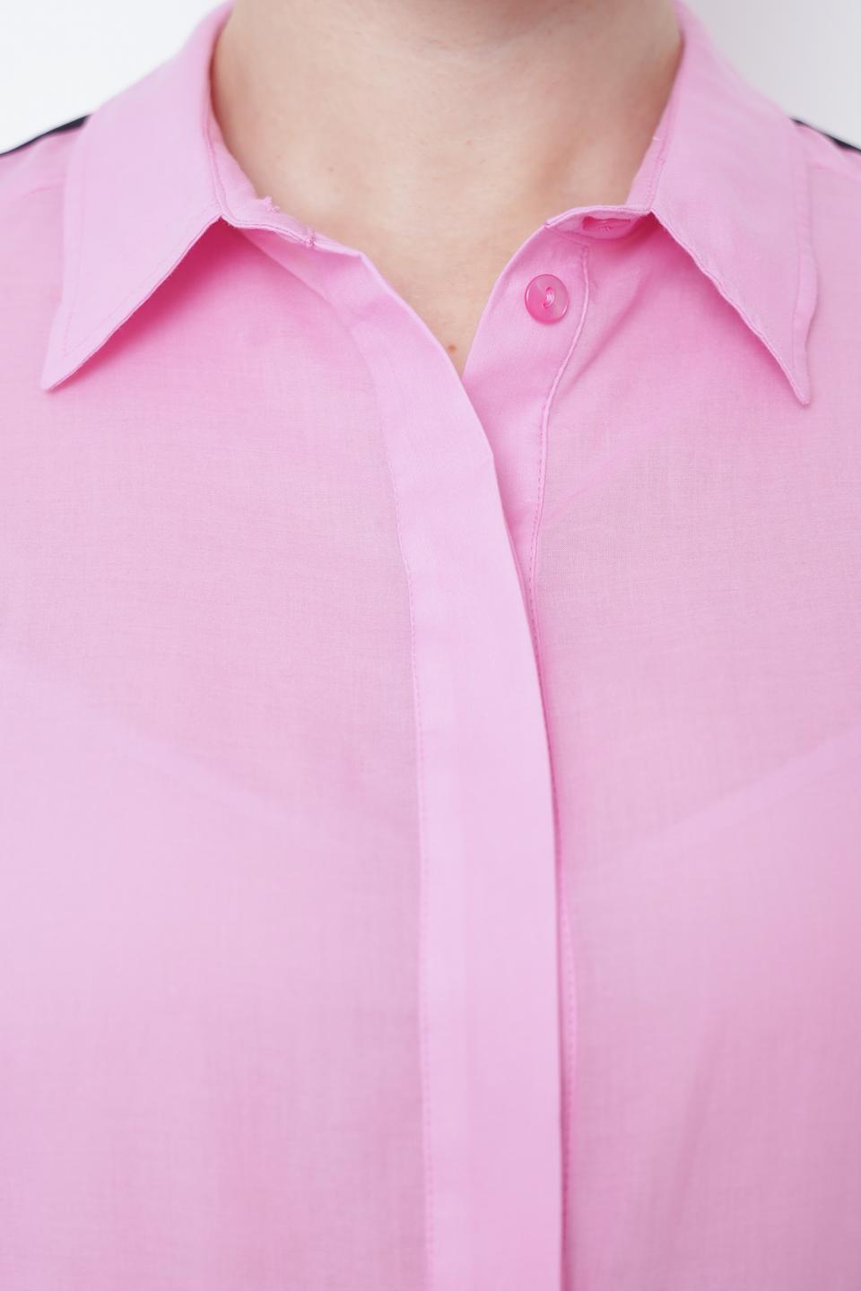 Рубашка Tuzzi с полосками розовая