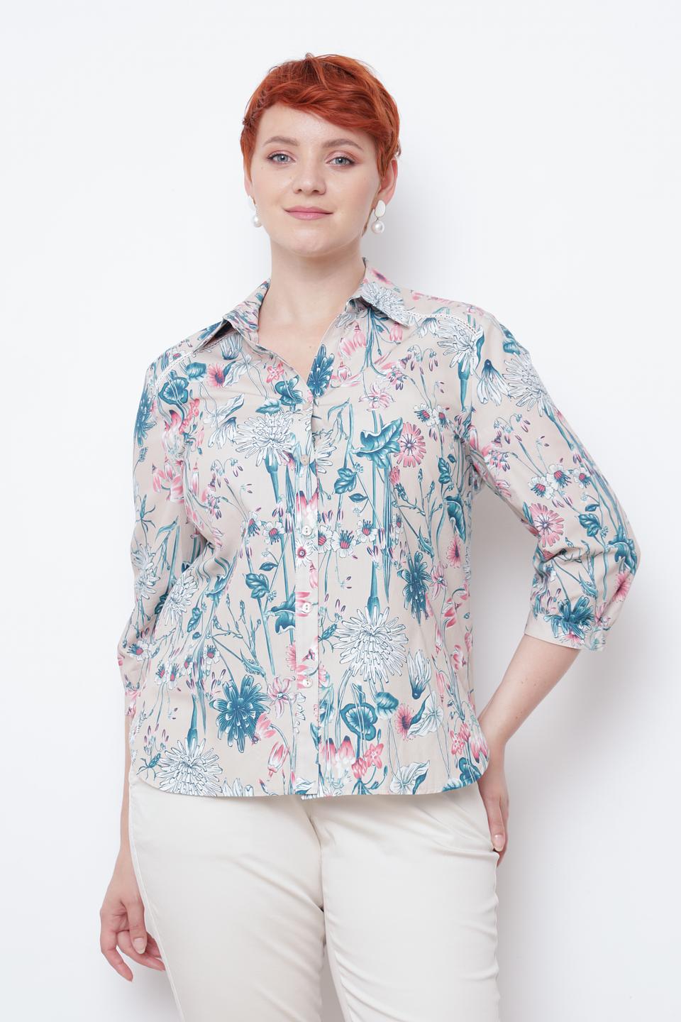 Рубашка Frank Walder с цветочным принтом