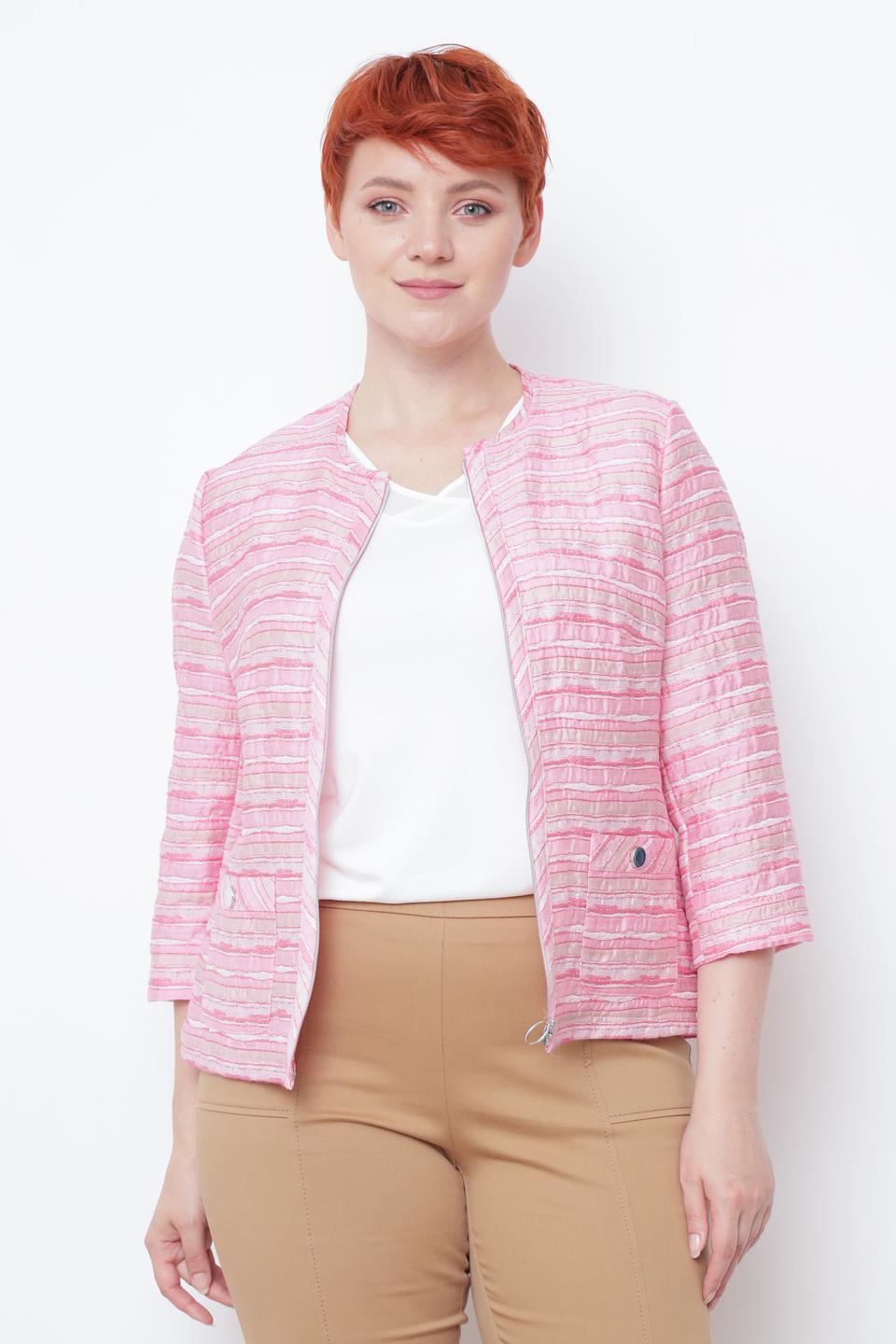 Жакет Frank Walder в полоску розовый