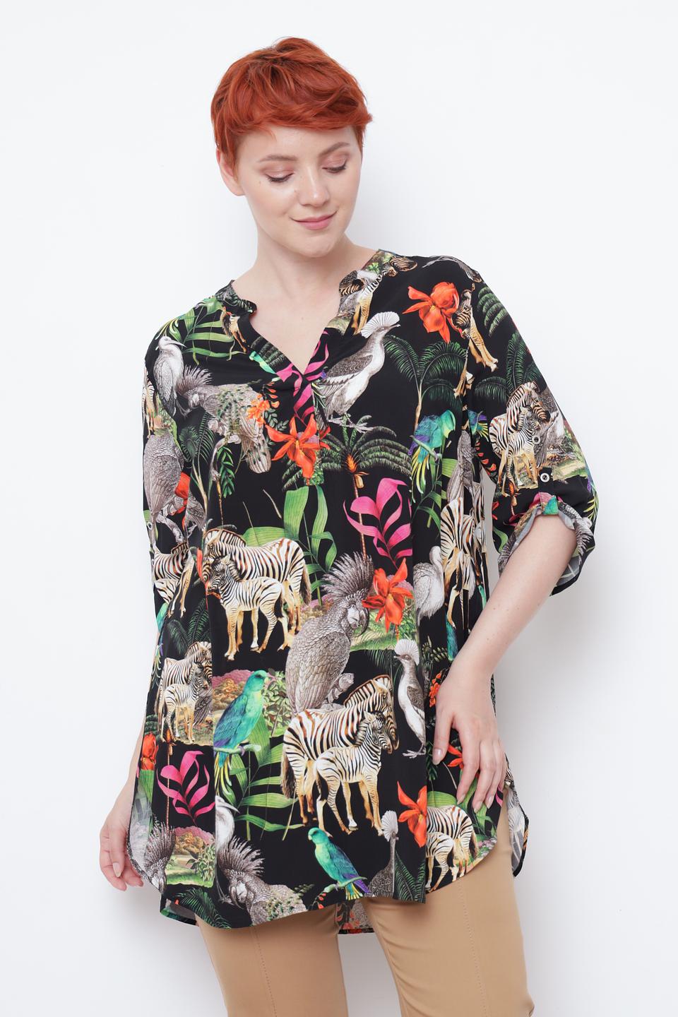 Блуза Doris Streich с принтом "Сафари"
