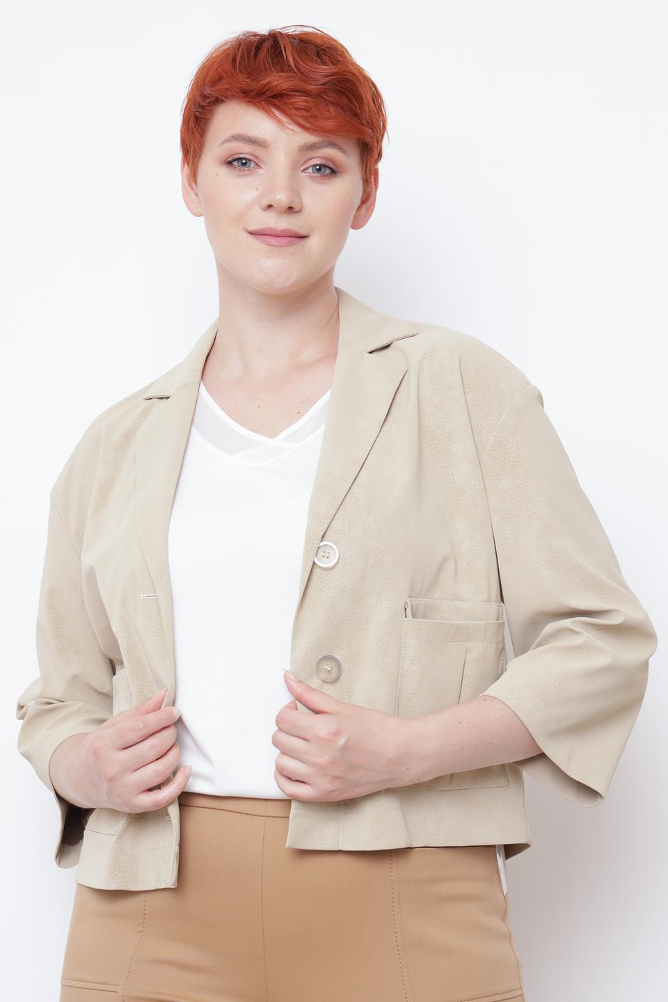 Жакет Tuzzi укороченный бежевый