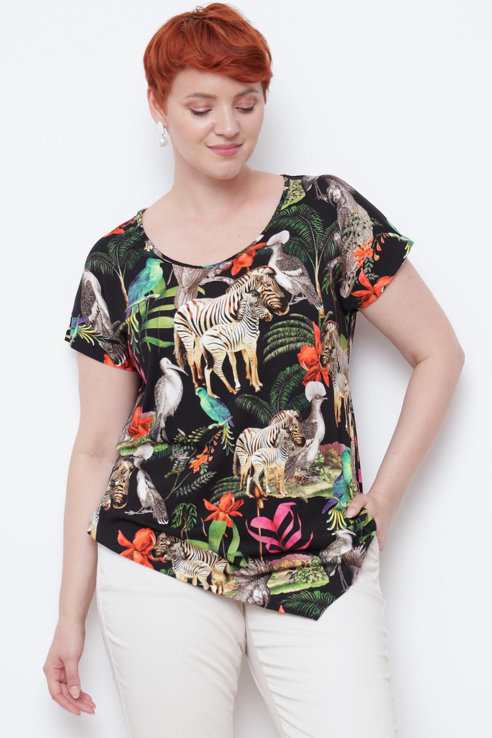 Футболка Doris Streich с принтом "Саванна"