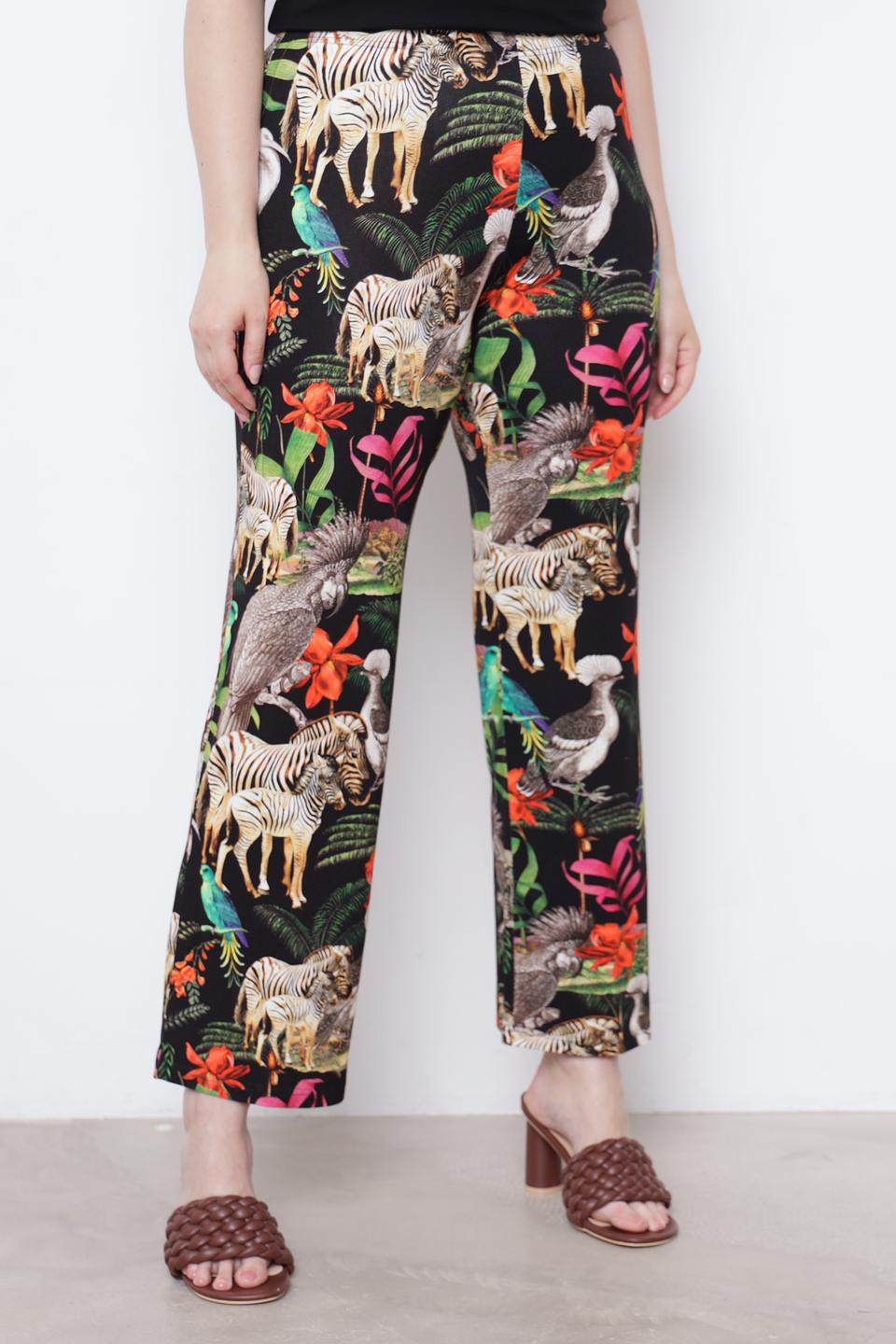 Брюки Doris Streich с принтом "Сафари"