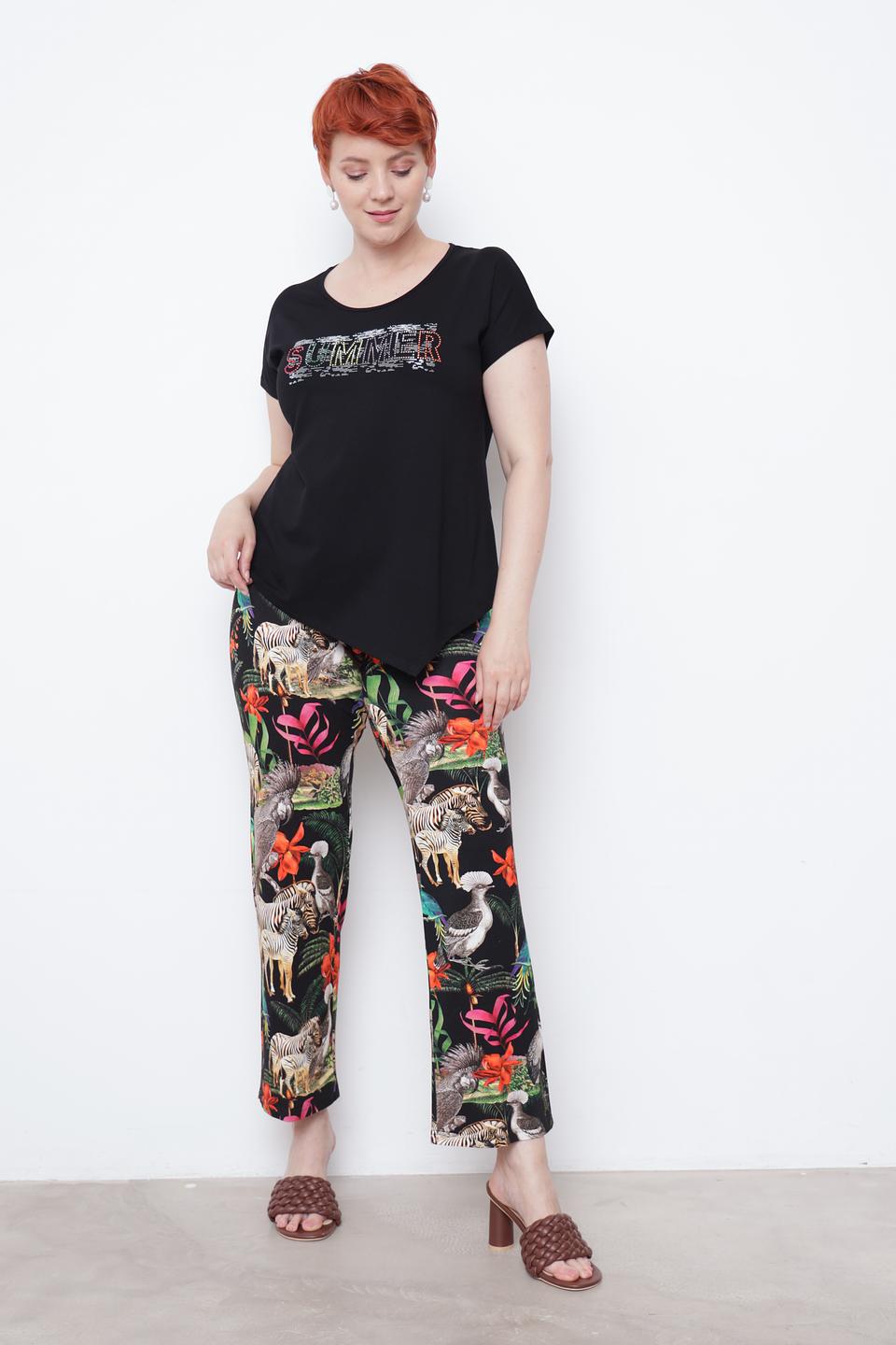 Брюки Doris Streich с принтом "Сафари"