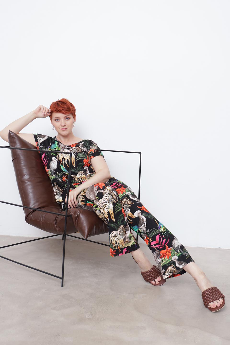 Брюки Doris Streich с принтом "Сафари"