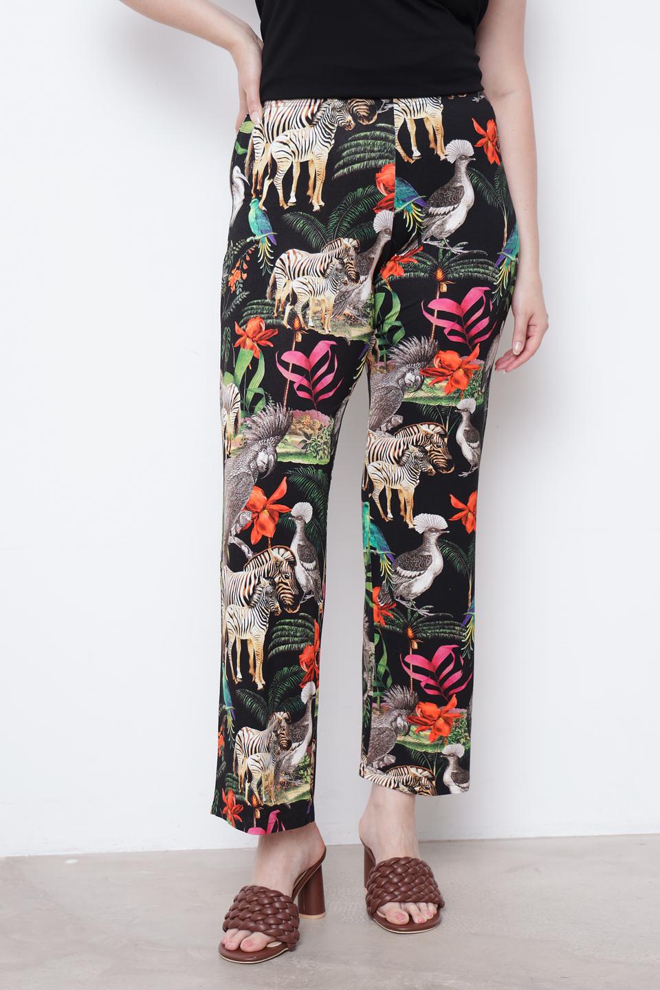 Брюки Doris Streich с принтом "Сафари"