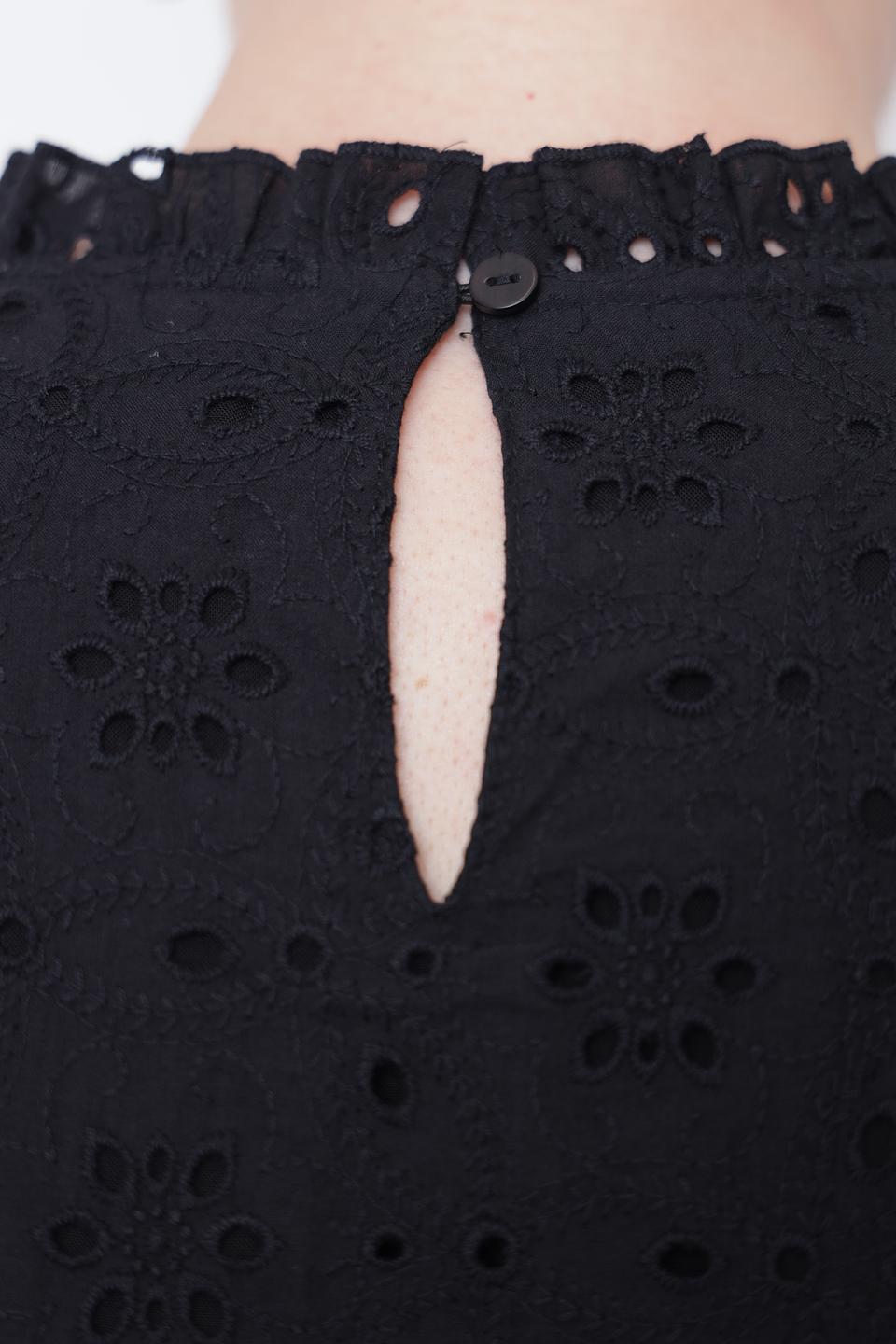 Блуза Taifun чёрная с вышивкой