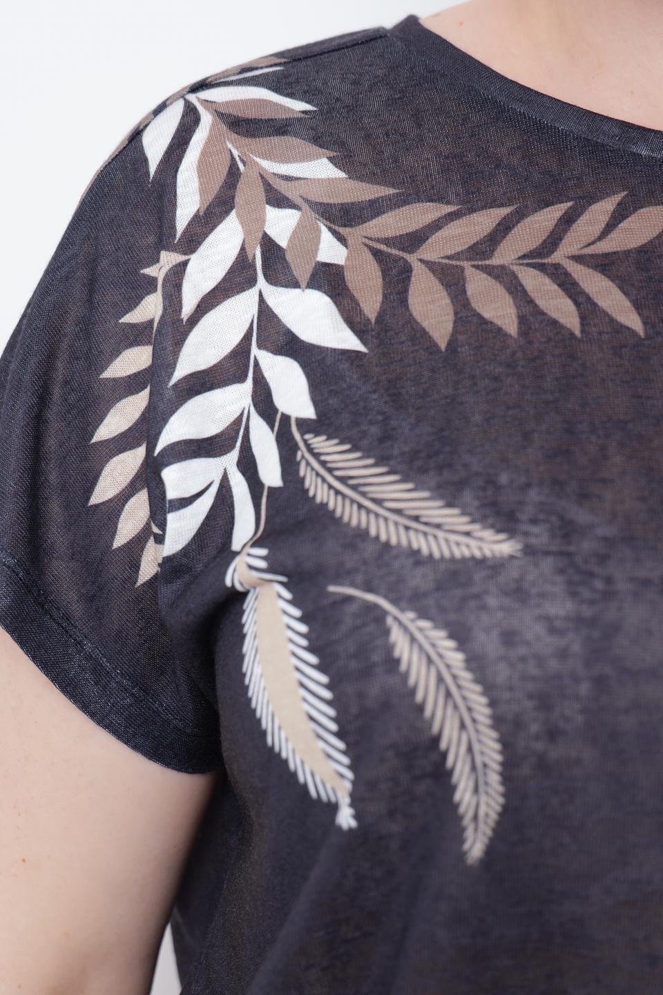 Блуза Taifun с растительным принтом