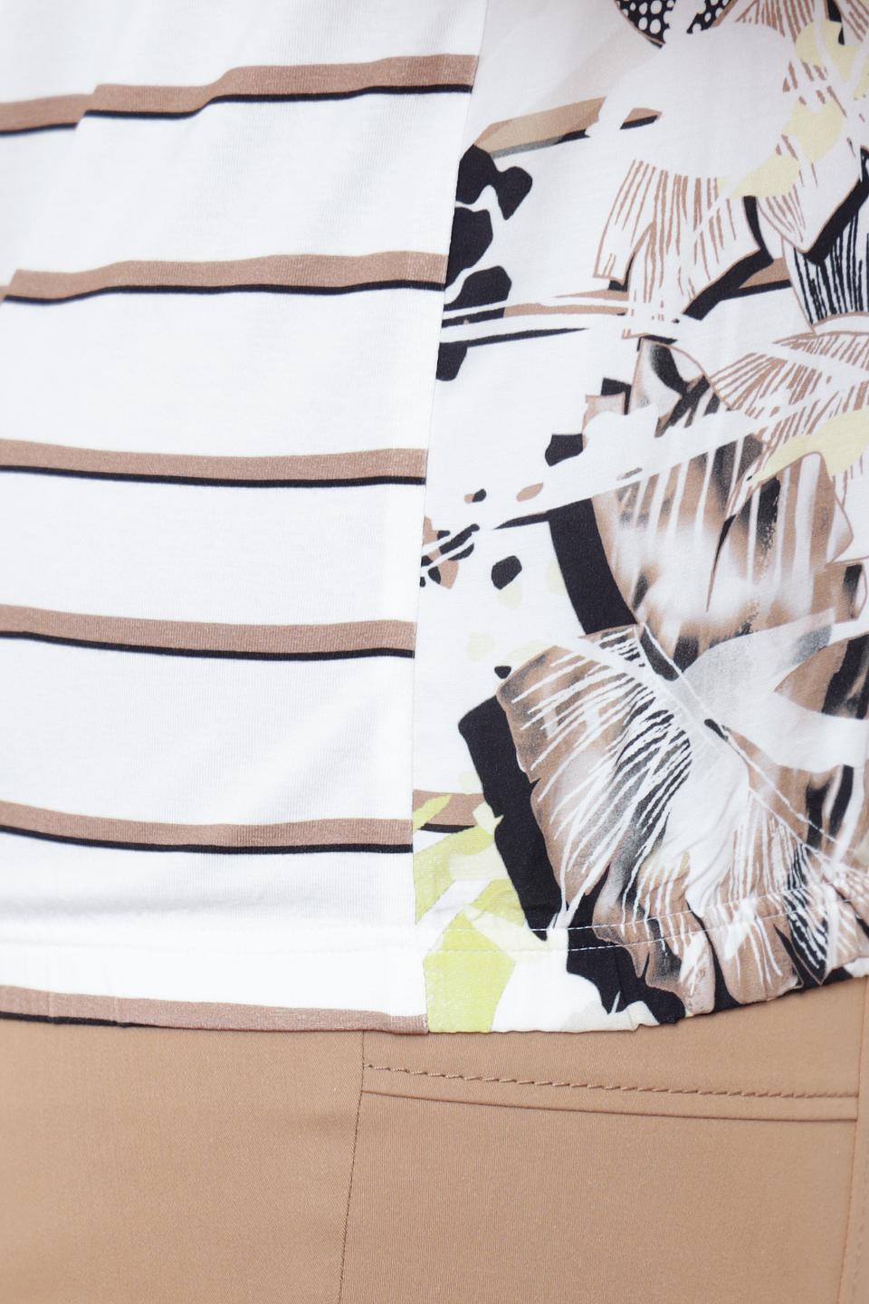 Блуза Frank Walder в полоску с принтом