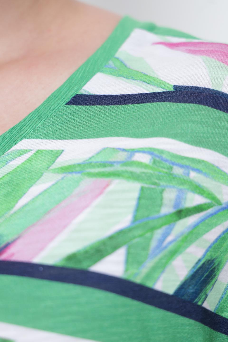 Футболка Thomas Rabe с принтом зелёная