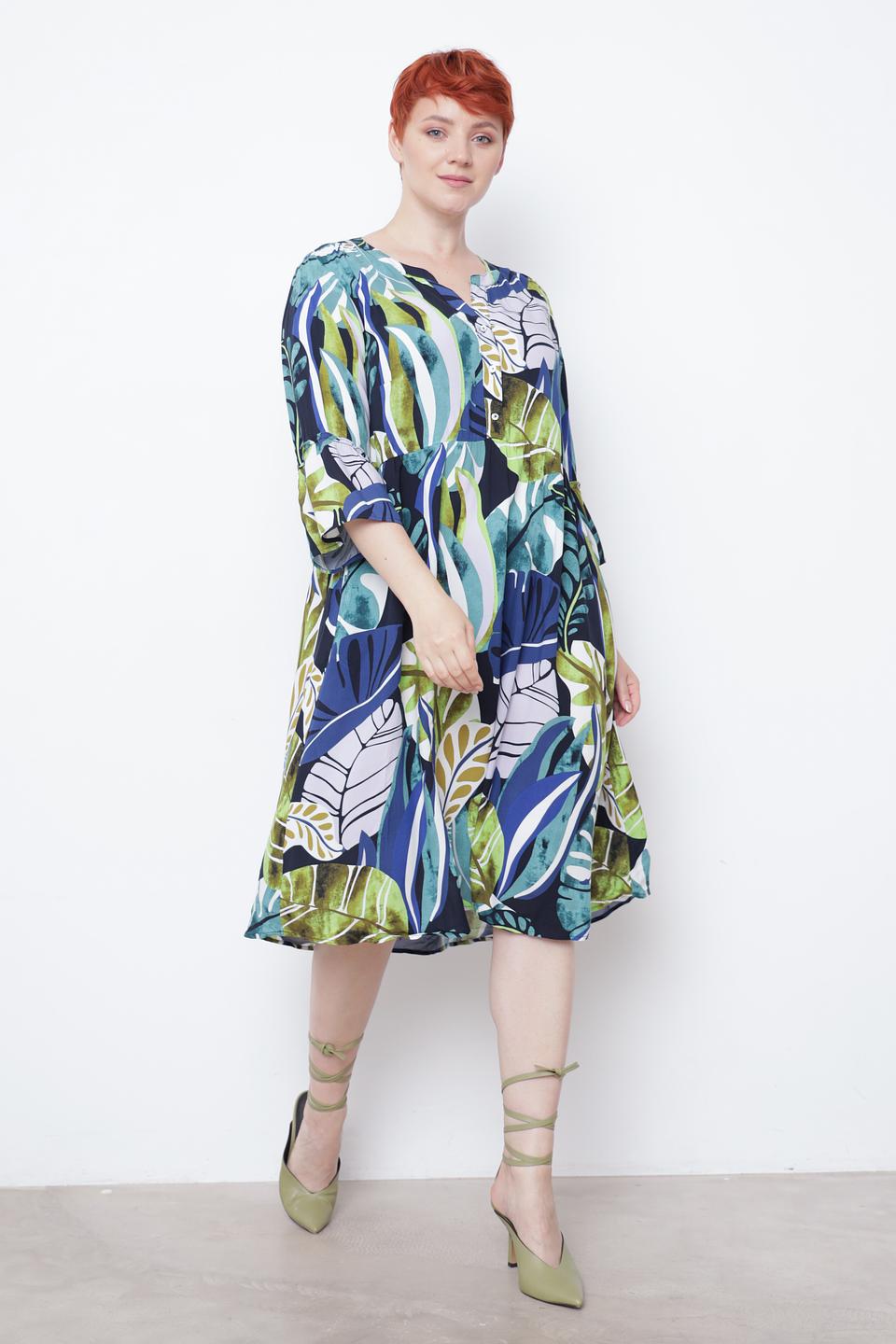 Платье Via Appia с тропическим принтом