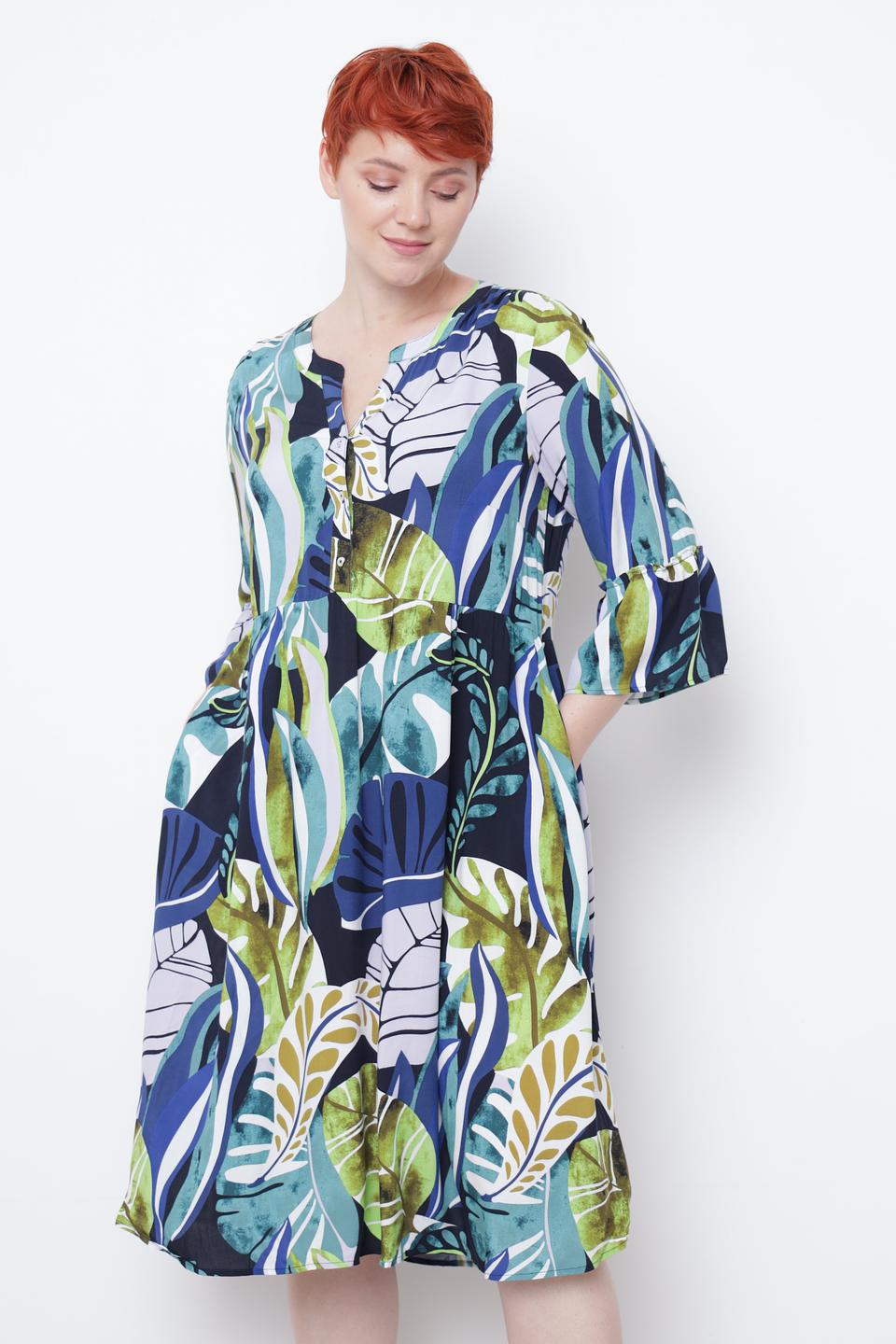 Платье Via Appia с тропическим принтом