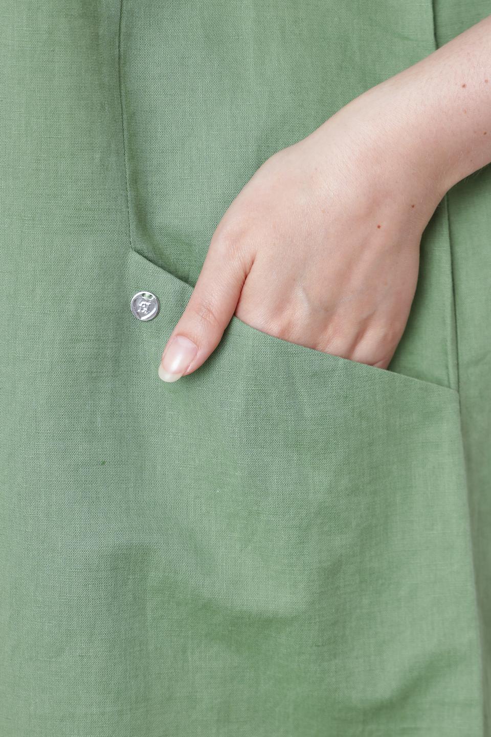 Платье Frapp оливковое